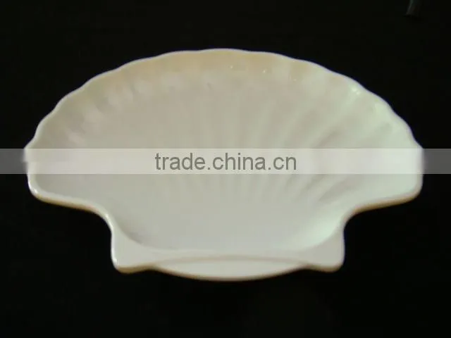 hotel white round melamine sauce plate