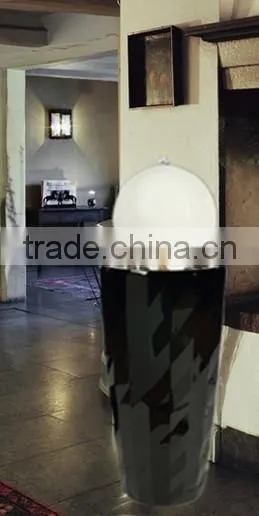 Boutique diamond surface fiber glass water fountain with led light