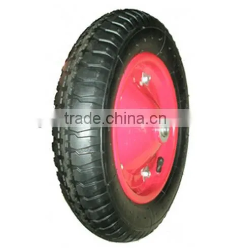 PR2404 SIZE 3.25/3.00-8 Pneumatic Rubber Wheel air wheel