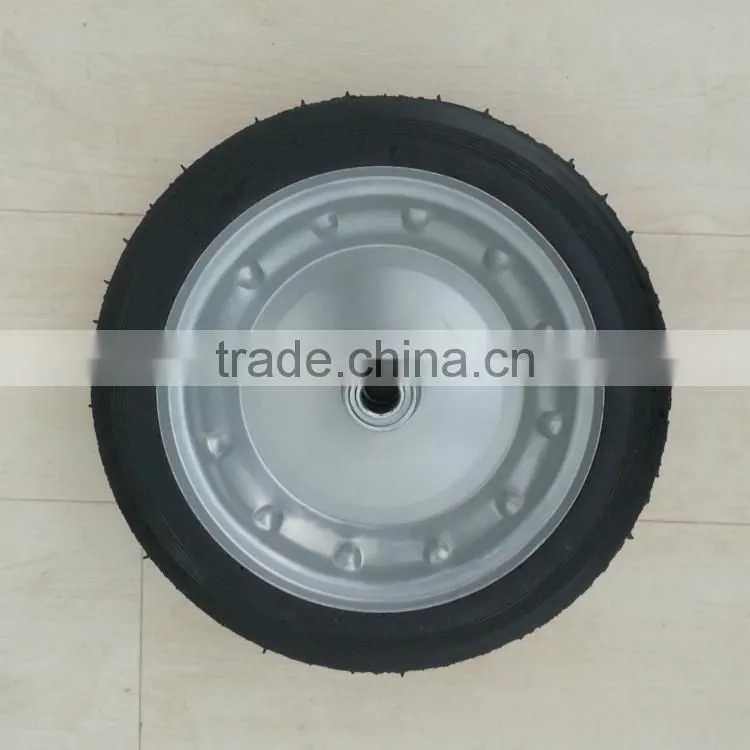 metal rim solid powder wheels for trolley
