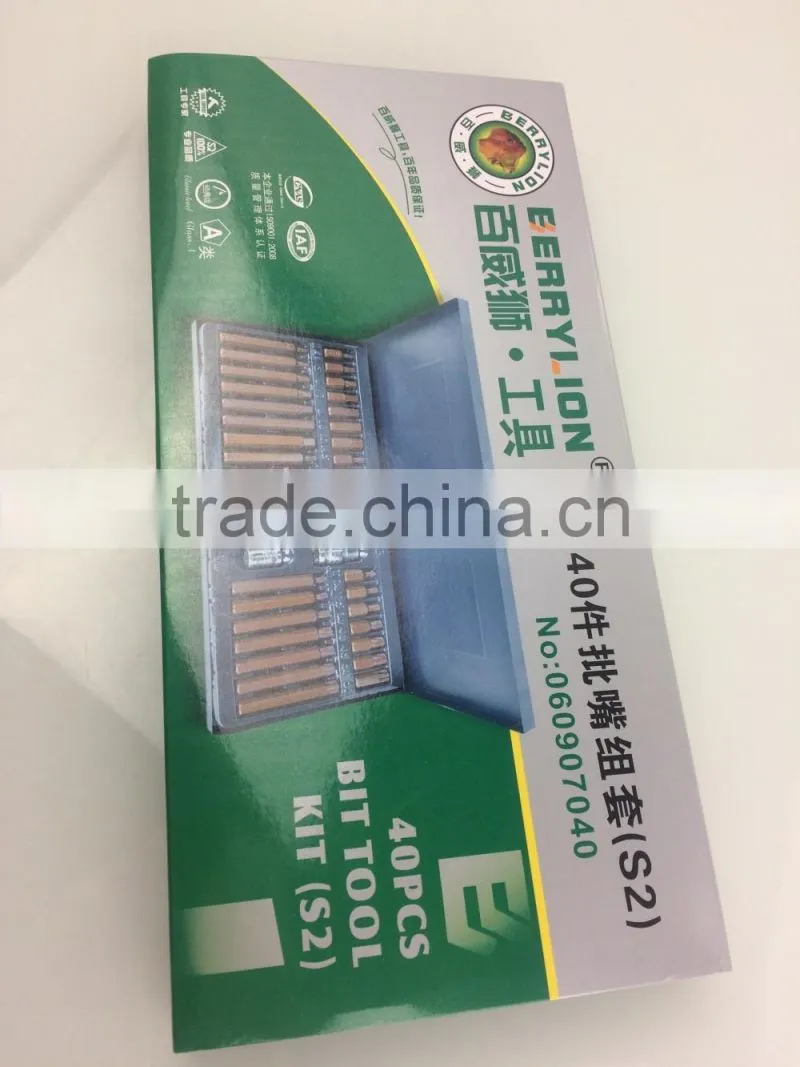 BERRYLION tools 40pcs S2 torx drill bit drive power tool with cheap price