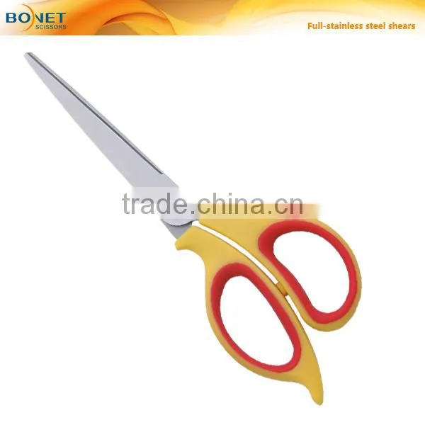 S61001 5" popular stationery colorful and soft grip fancy handle scissors
