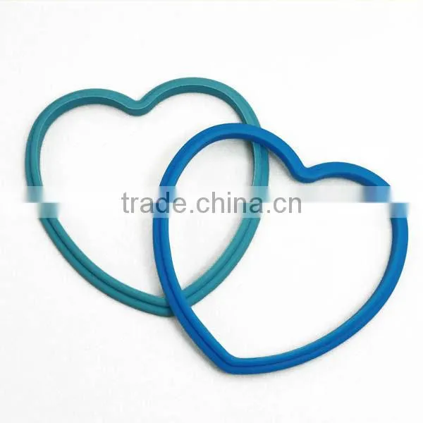 Hot selling heart shape silicone egg tart mold