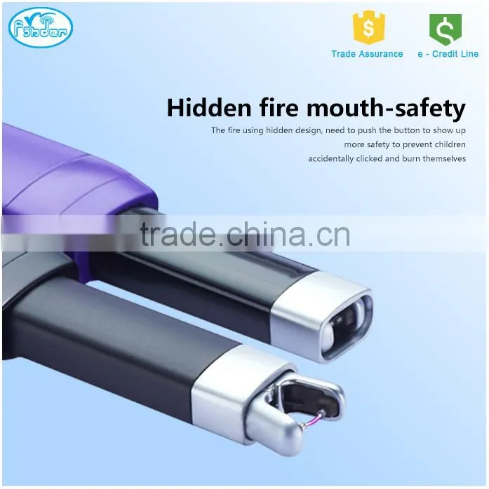 fashion Aliuminum usb charge kitchen lighter