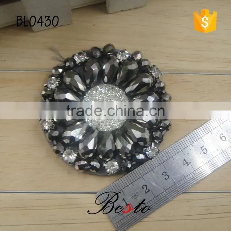High-end atmosphere magntic blinking rhinestone appliques