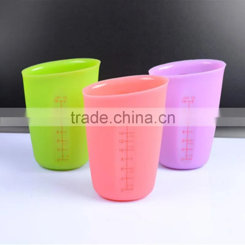 Nice Collapsible Silicone Measure Cups, Heart Shape Baking Cups, Measure Cup 500ml