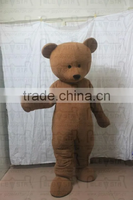 teddy costumes character quality fur bear mascot design