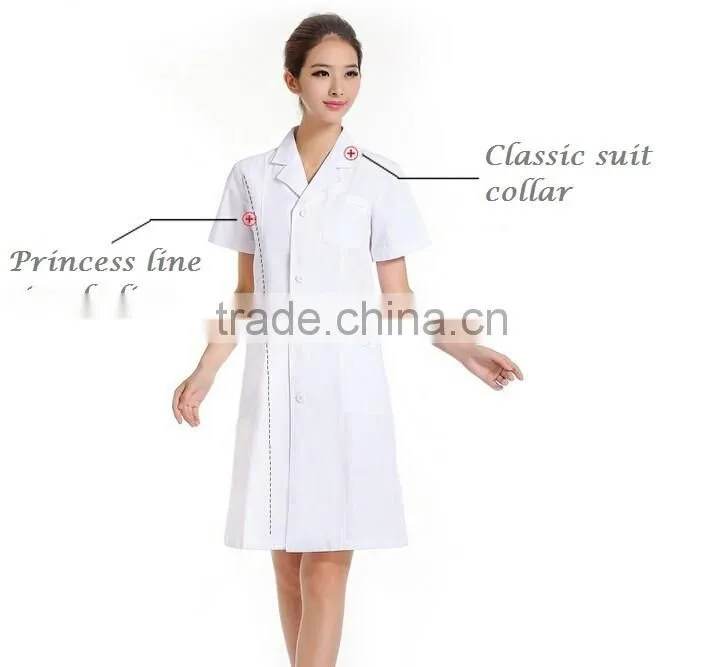 High quality medical uniform white scrubs