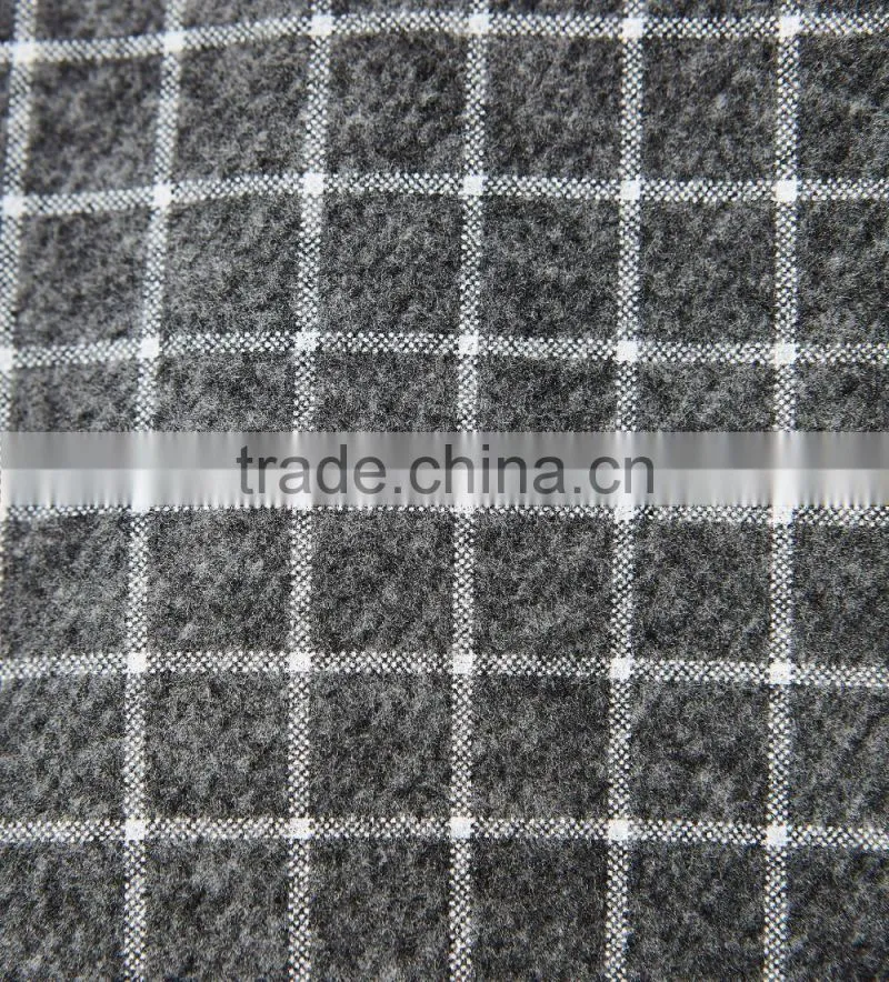 Latest Children Winter Plush Check Dress With Peter Pan Collar Design Children Girls Kids Clothes Garment 2016 HSD5797