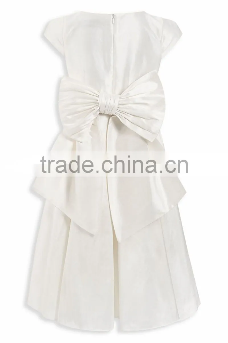 Child Bow Ivory Premium Bridesmaid Wedding Dress HSD8133