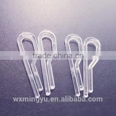 Garment Accessories Plastic transparent shirt u clip plastic clip for shirt package
