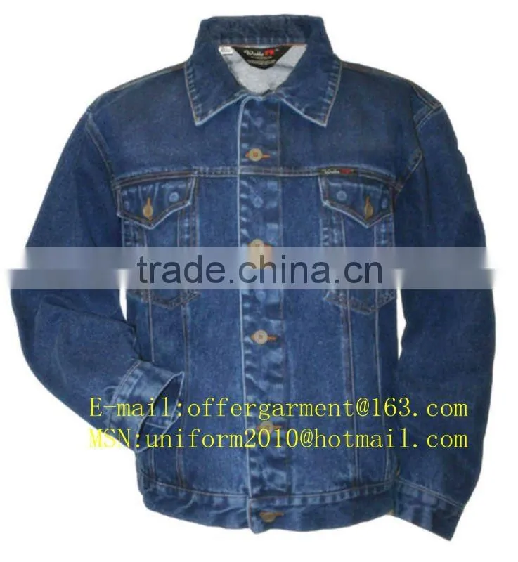 NEW!Stone Washed Cotton Denim Workwear Shirt SLD036