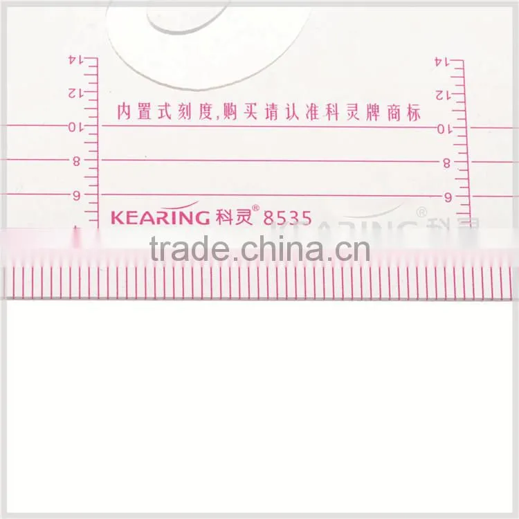 Kearing brand high quality goniometer plastic ruler, super quality Scale ruler#8535