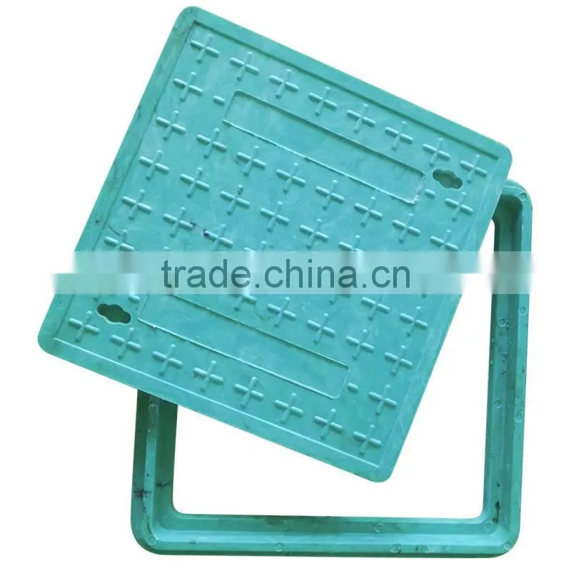 square manhole cover plastic green