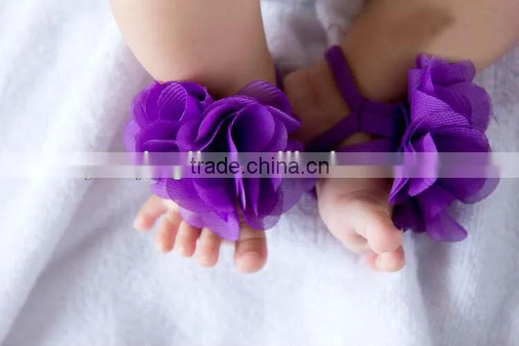 2013 fashion Elastic Barefoot Sandals For Infant Babies Cute Yellow Barefoot Sandals for Baby