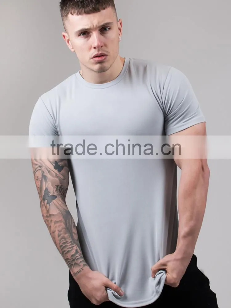 mens fitness wear, round neck muscle t shirt