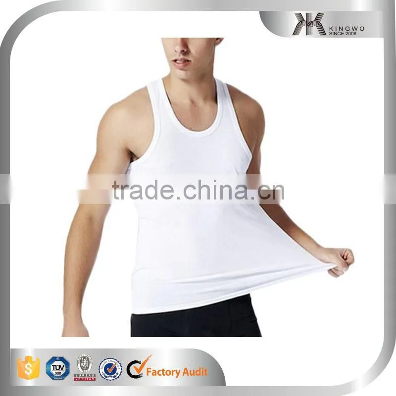 Wholesale Trendy casual high quality bulk cheap custom plain mens tank top