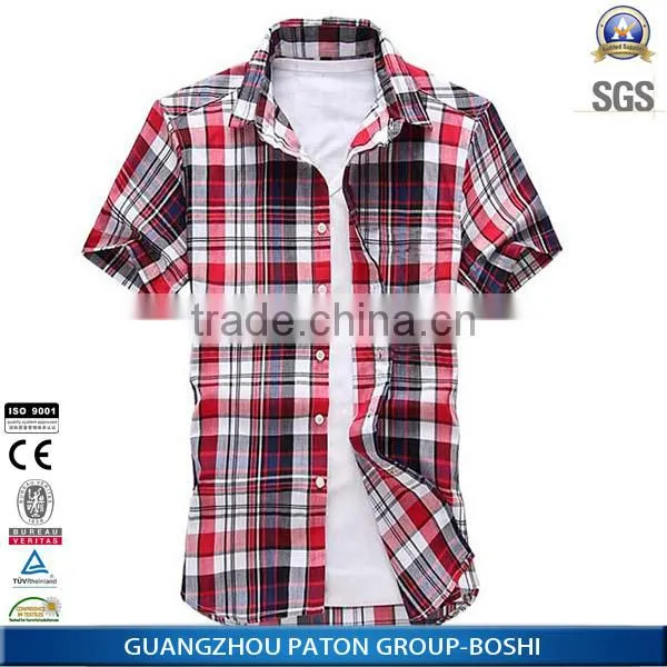 Wholesale Clothing Latest Men's Plaid Casual Shirts Of Pictures With Good Price