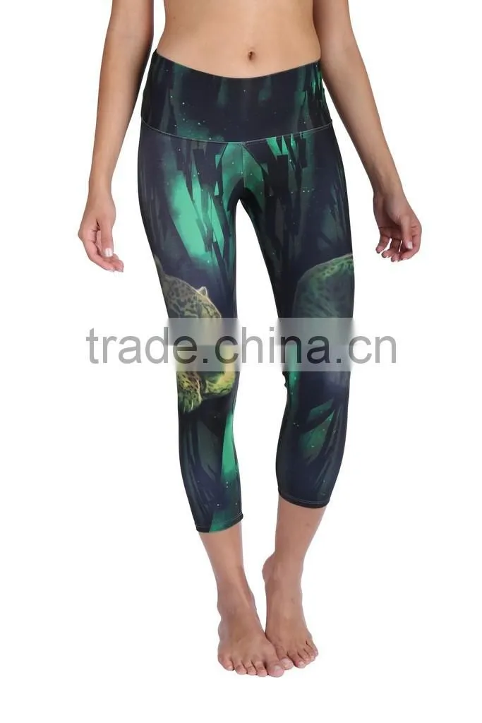 Yoga apparel wholesale printed tights and leggings