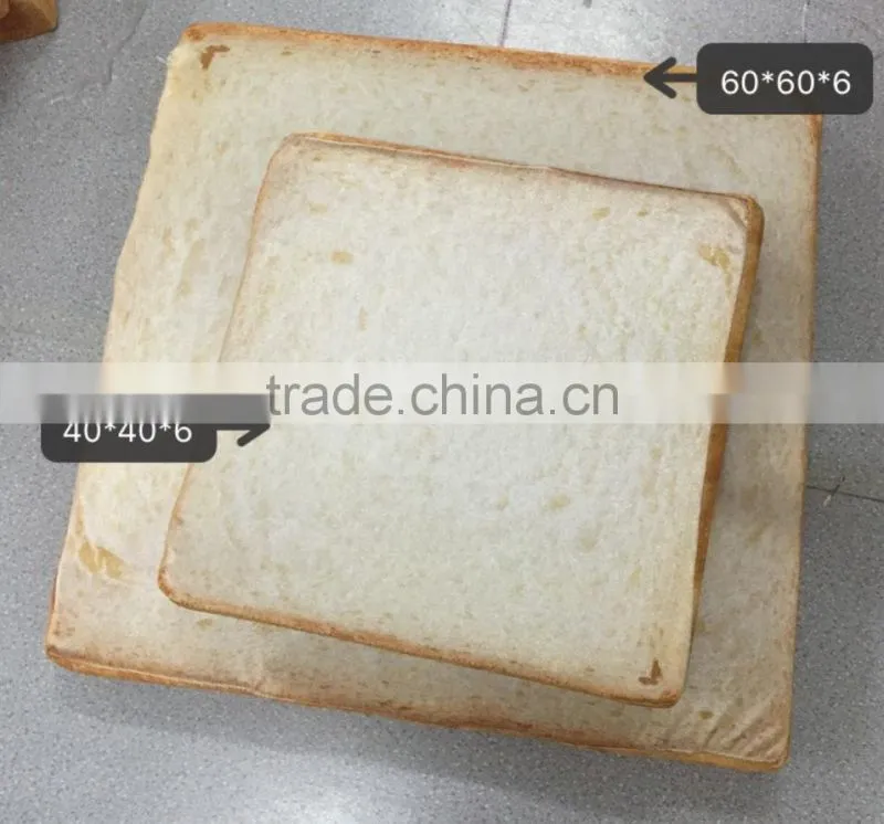 Not deformed Compressible bread toast pillow cat soft cushion