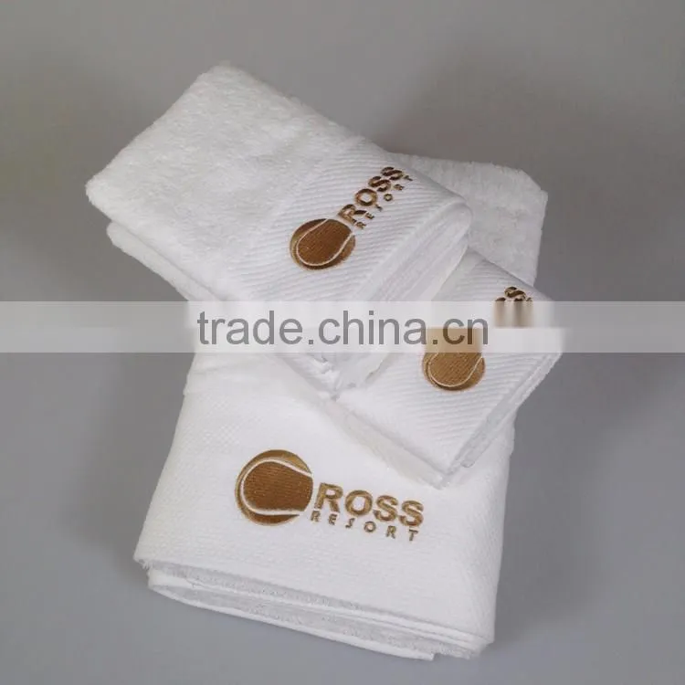 cotton large size hotel hand bath face towel set