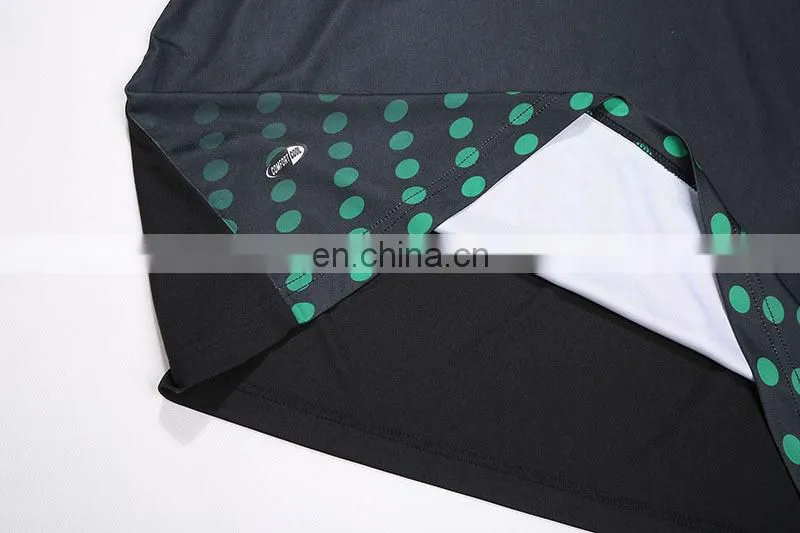 Long Sleeves Custom Black Soccer Referee Jersey