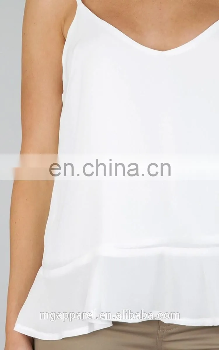 Latest tops designs girls ruffle halter halter neck tops wholesale