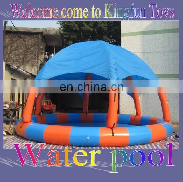 inflatable swimming pool with tent