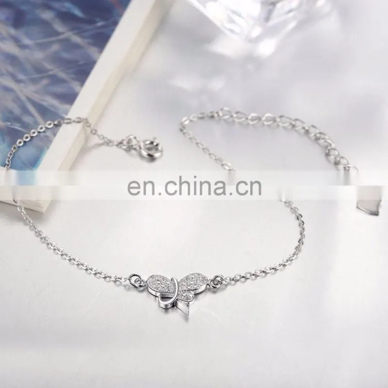 2017 New Ally Express Wholesale Diamond Chian Bracelets 925 Silver