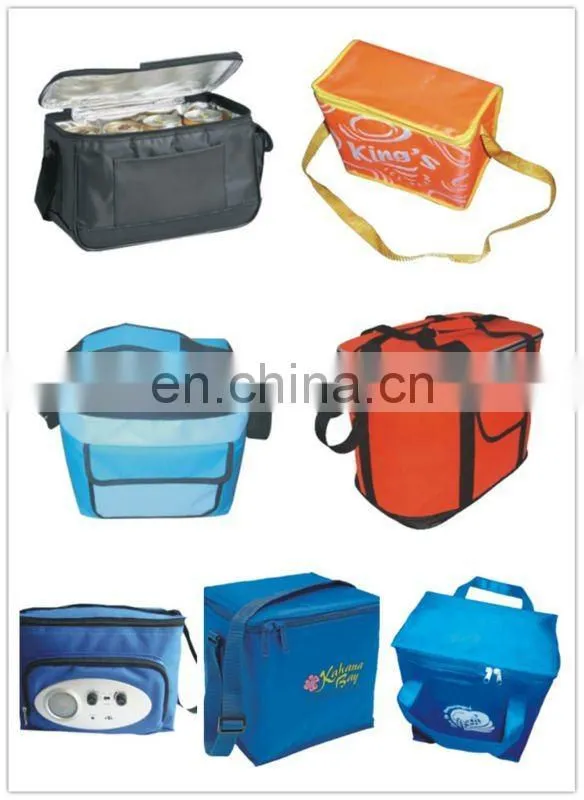 2017 new design customized picnic ice wine bottle disposable insulated lunch cooler bag