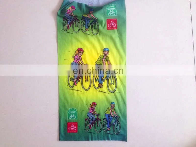 polyester outdoor bandana multifunctional seamless printed bandana