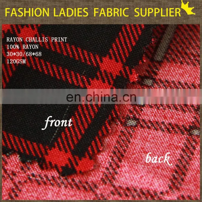 rayon challis hand well printed spun rayon fabric rayon pajamas fabric design