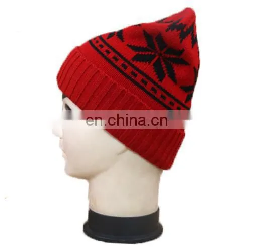 Wholesale high Quality acrylic Custom winter Knitted Hat