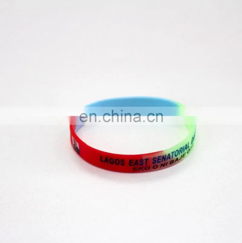 Mix color fancy silicon bracelet/wristband