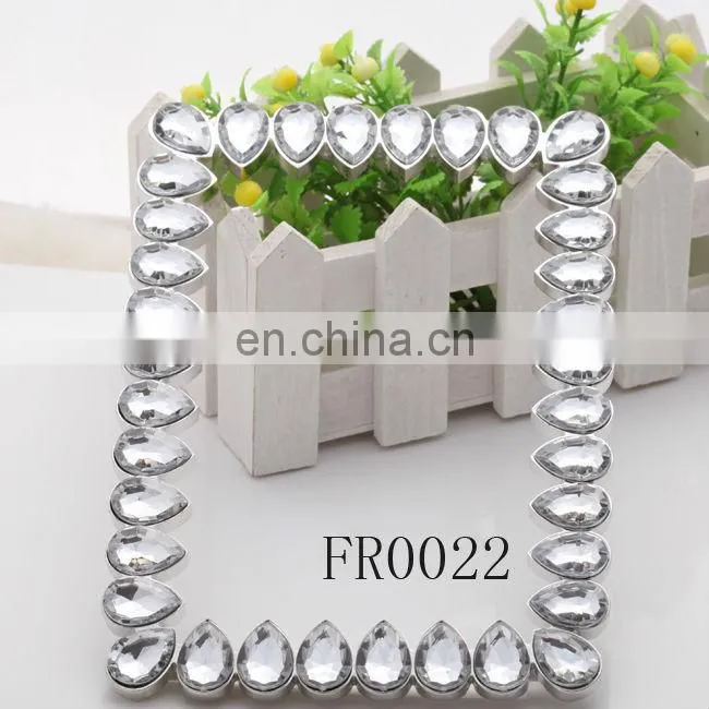 Shining love flower rhinestone photo frame, funny photo frame 2014, wedding photo frame