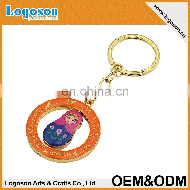 Christmas gift of heart shape metal key chain