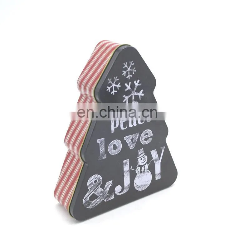 Recycled tree shaped aluminum tin containers tin cans christmas