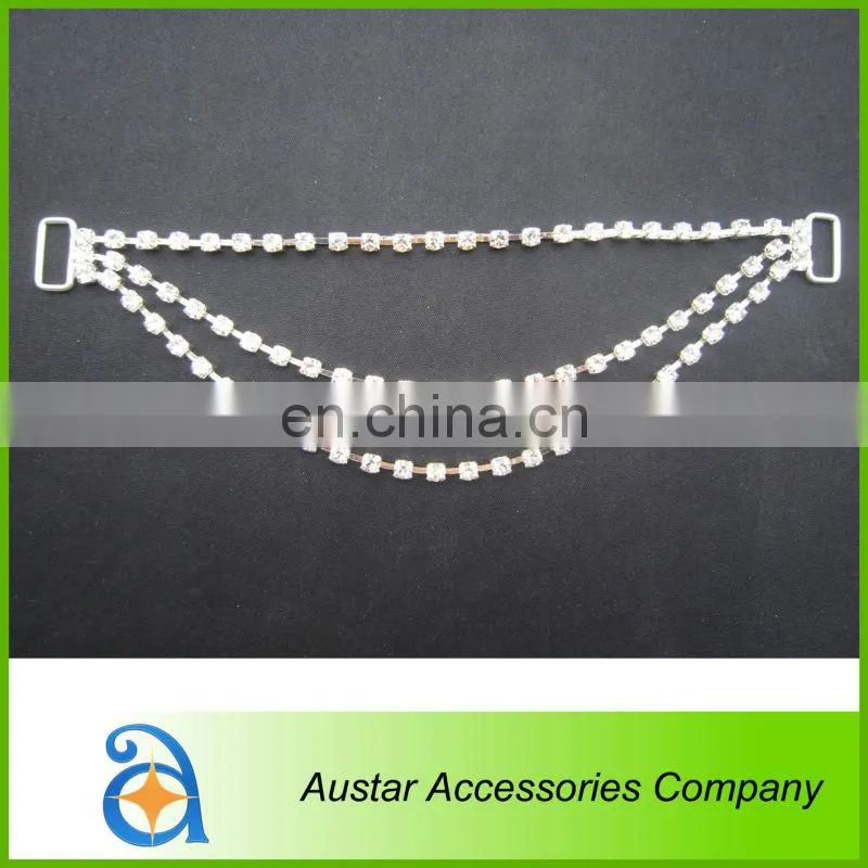 Fashion silver bra bikini connectors for ladies swimwear accessory