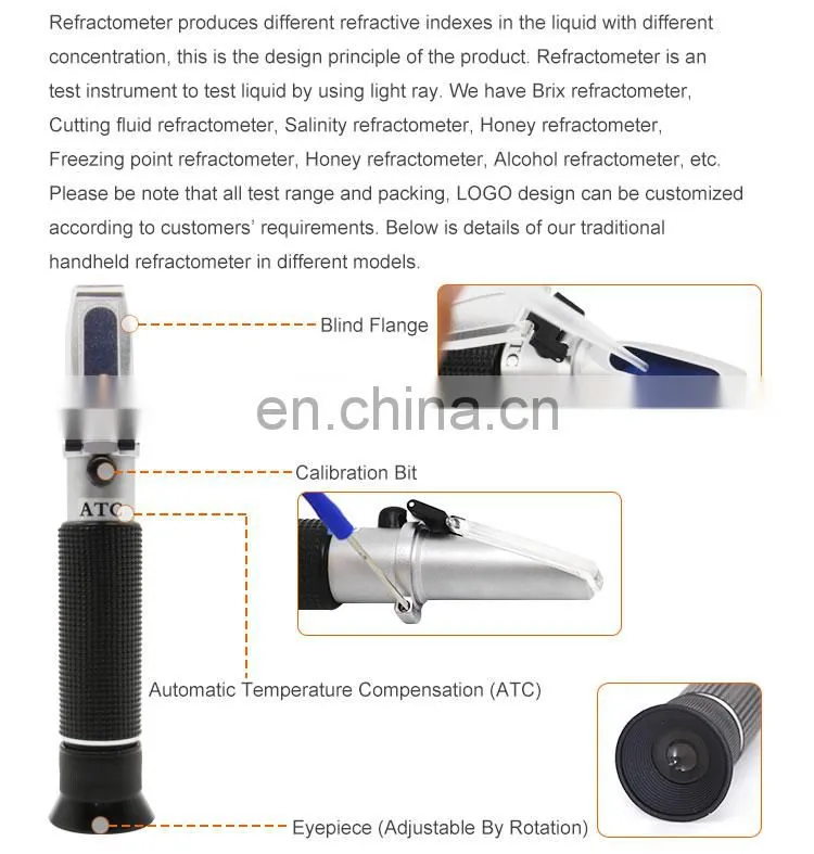 Portable Hand Held Refractometer Price Refractometer For Honey