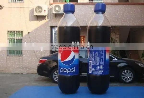 giant inflatable advertising drink bottle shape inflatable bottle for drink advertising