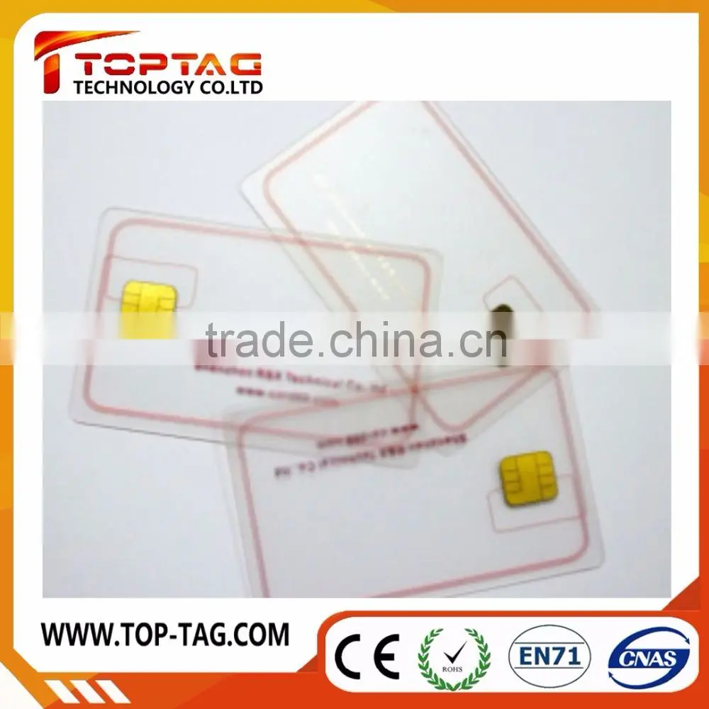 Transparent Contact IC card / rfid transparent proximity cards