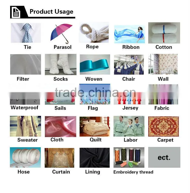 Dope dyed High twist fabric POY with 100%polyester material