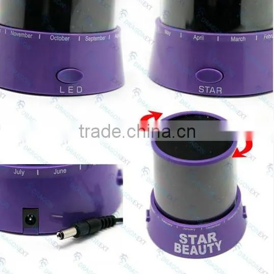 Colorful star ceiling projector night light for romantic gift
