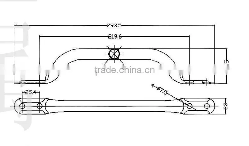 02502 Handles for truck & trailer door parts