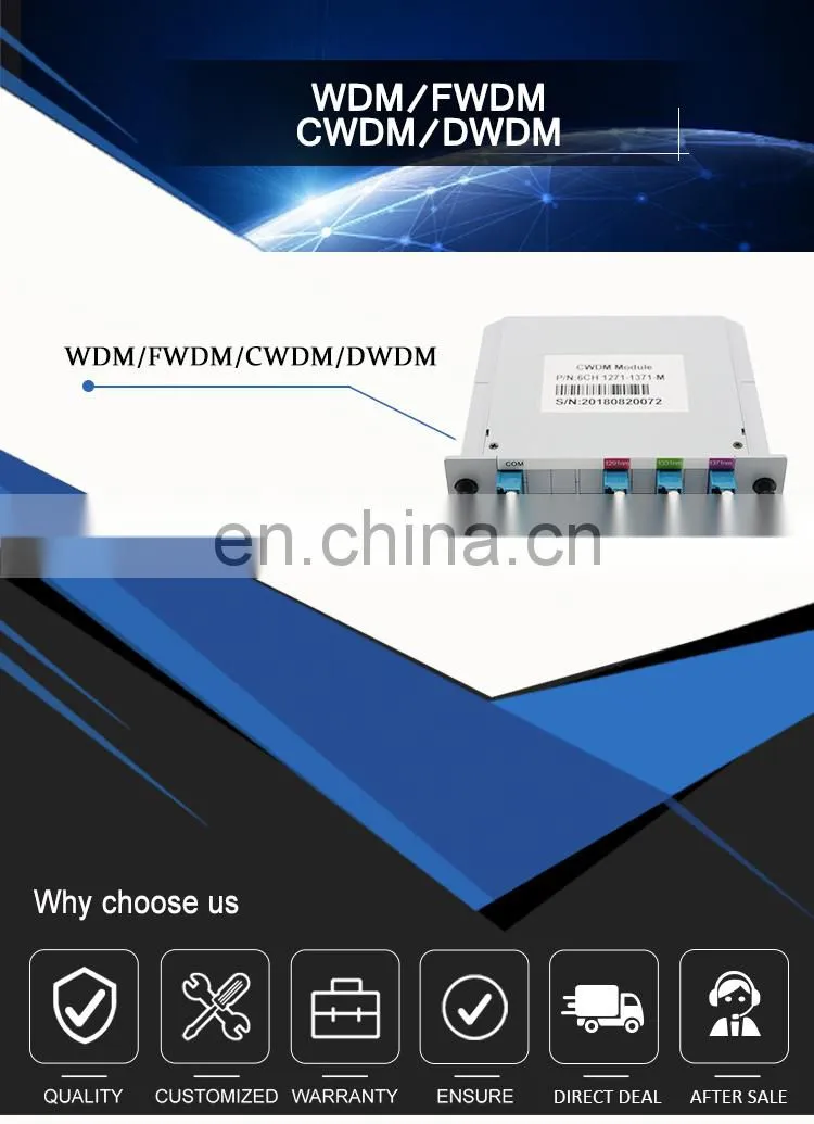 LC /Sc Connector 4CH 6CH 8CH Lgx Box Type CWDM