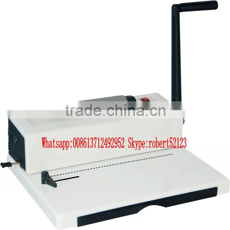 NanBo EC8702 Factory Cheapest Price Manual Punch Electric Bind Plastic Single Spiral Binding Machine