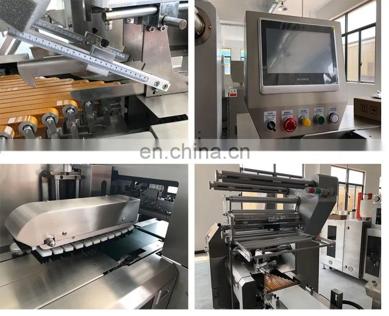 Horizontal automatic loaf, teacake, roll, toast, hot cross bun pillow packing machine flow wrapping machine
