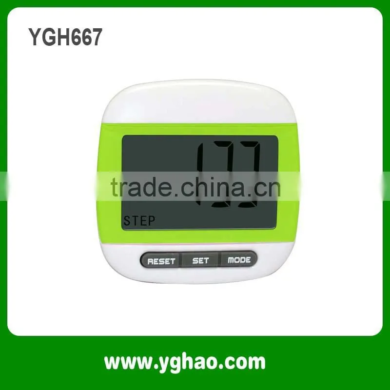 Promotional Gifts Big Screen Precise Pedometer With Belt Clip