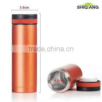 Stainless steel leakproof vacuum thermo mugs with color finishing