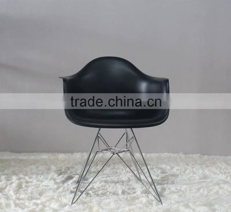 DAR Series pp plastic stainless steel leg cafe chairs